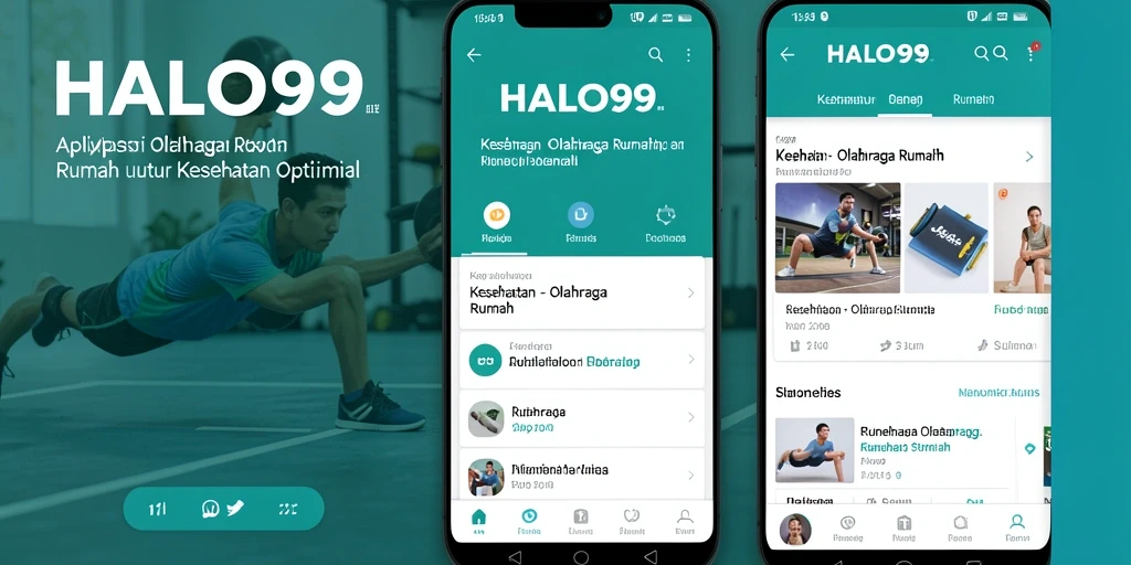 Tampilan antarmuka HALO99 yang user-friendly untuk olahraga rumah.