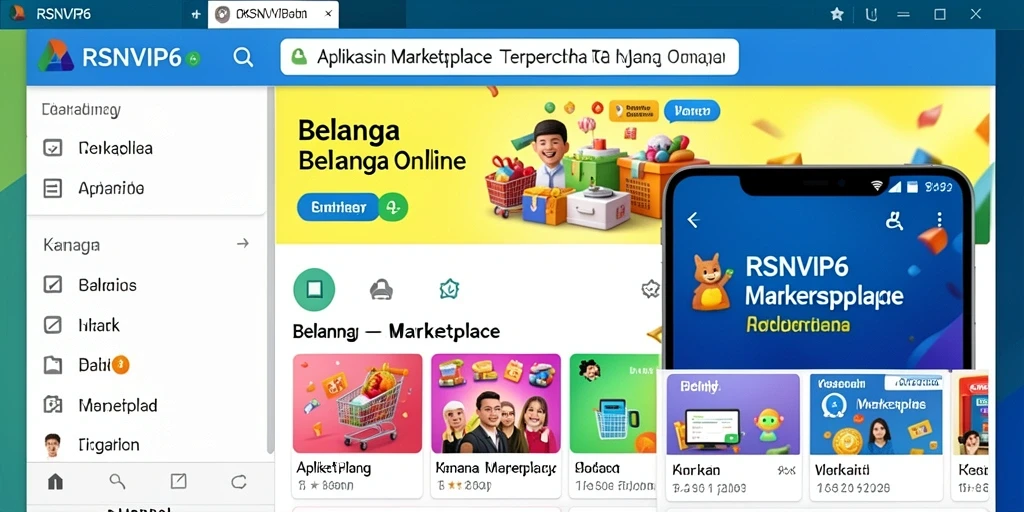 Antarmuka RSNVIP6 yang intuitif dan menarik untuk berbelanja.