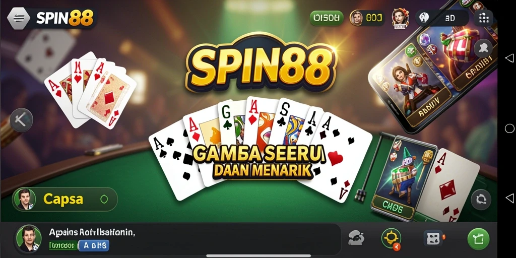 Antarmuka permainan caps yang seru dan interaktif di SPIN88.