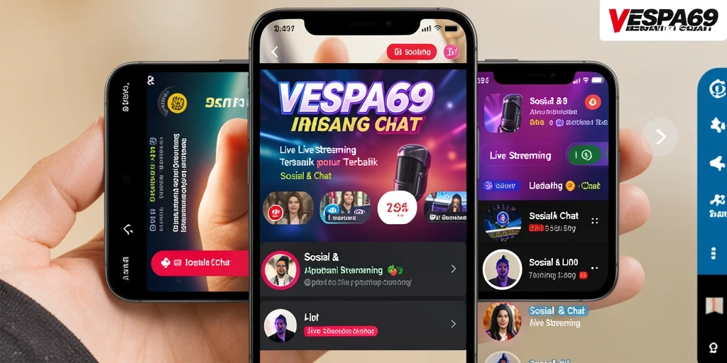 Antarmuka VESPA69 yang intuitif untuk live streaming langsung.